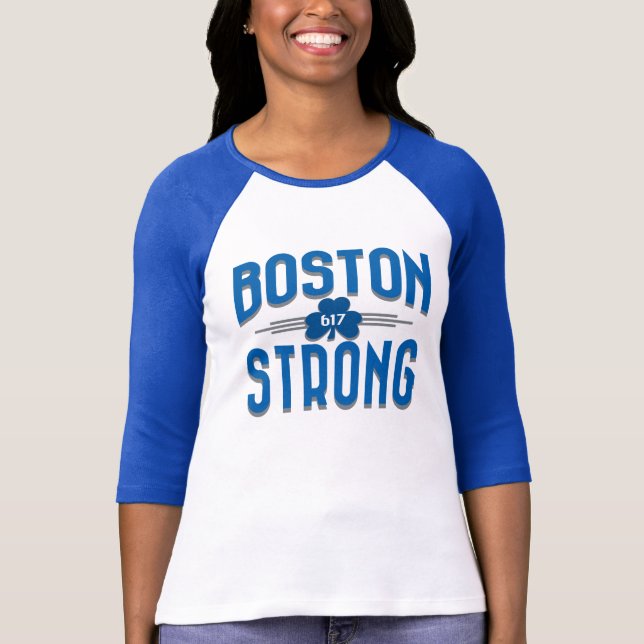 Camiseta Irlandés fuerte del trébol de Boston Deco (Anverso)
