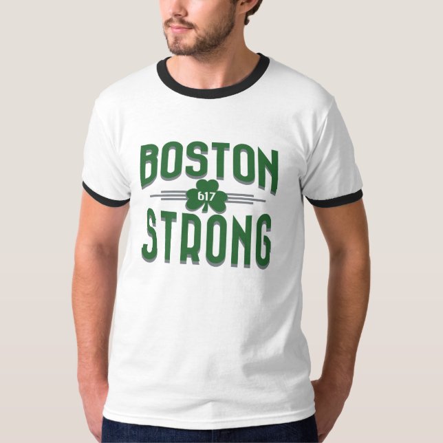Camiseta Irlandés fuerte del trébol de Boston Deco (Anverso)