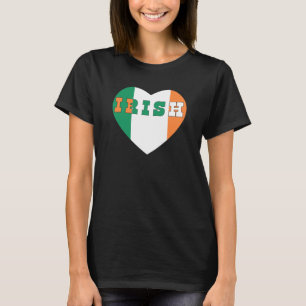 Camiseta Irlandés Heart Ireland I love Irleand St Patrick
