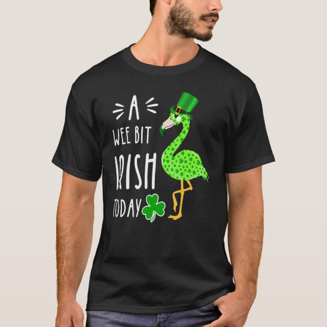 Camiseta Irlandés hoy Flamingo St Patrick S Day (Anverso)