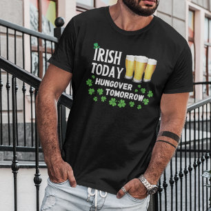 Camiseta Irlandés hoy resaca mañana Día de San Patricio