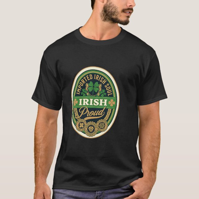 Camiseta Irlandés importado Soul irlandés irlandés Roots Ir (Anverso)