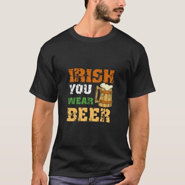 Camiseta Irlandés llevas cerveza (Anverso)