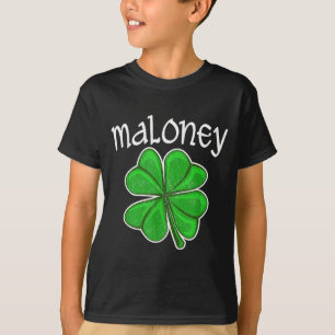 Camiseta Irlandés Maloney Trébol de la Suerte Día de San Pa