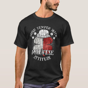 Camiseta Irlandés maltés angustiado Actitud Patriótica Sham