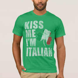Camiseta Irlandés me besa soy el Día italiano de San Patric