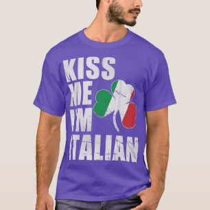 Camiseta Irlandés me besa soy italiano del Día de los Sta P