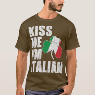 Camiseta Irlandés me besa soy italiano del Día de los Sta P
