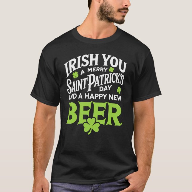 Camiseta Irlandés, moras, el día de San Patricio, nueva cer (Anverso)
