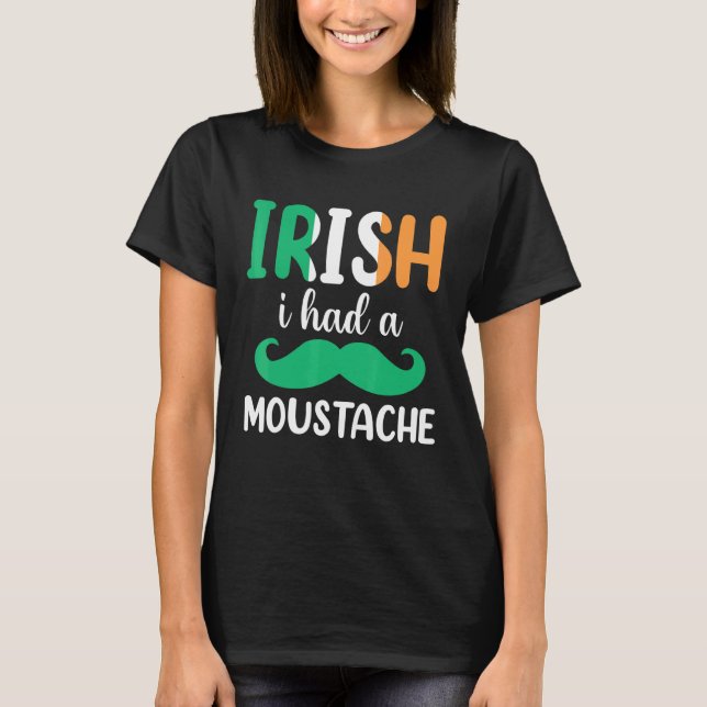 Camiseta Irlandés Mustache (Anverso)