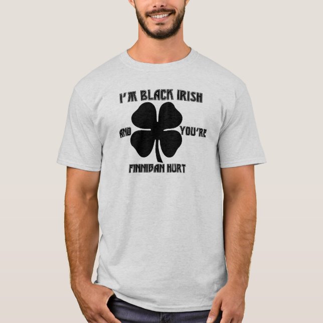 Camiseta Irlandés negro (Anverso)
