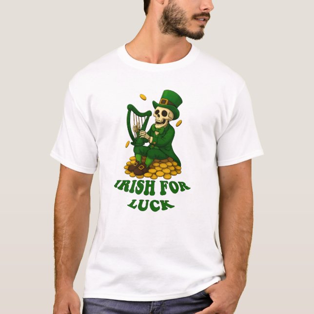 Camiseta Irlandés para la suerte (Anverso)
