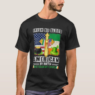 Camiseta Irlandés Por Blood American Por Nacimiento Veteran
