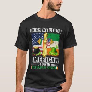 Camiseta Irlandés Por Blood American Por Nacimiento Veteran