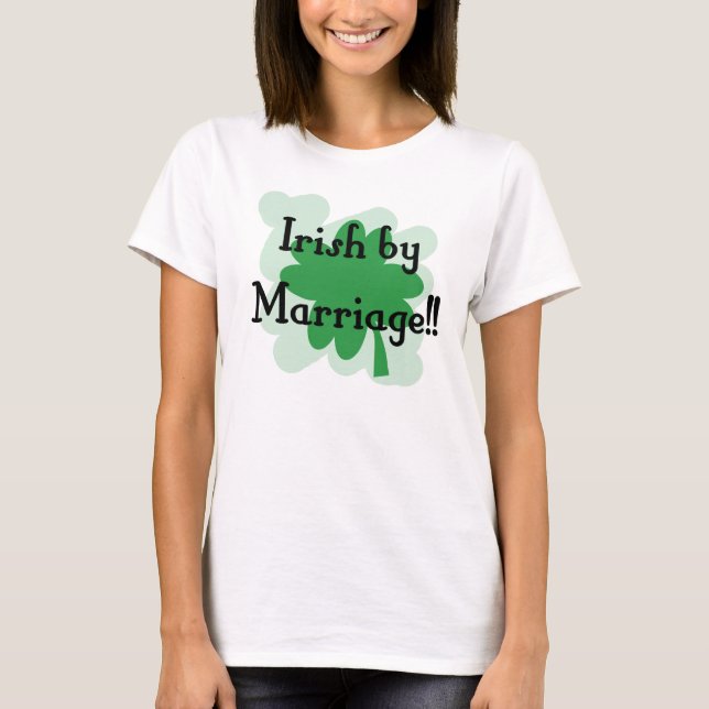 Camiseta irlandés por boda (Anverso)