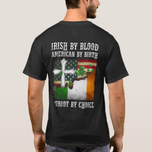 Camiseta Irlandés Por Estadounidense De Sangre Por Nacimien