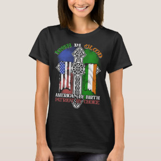 Camiseta Irlandés Por Estadounidense De Sangre Por Nacimien
