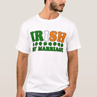 Camiseta Irlandés por la bandera de la boda