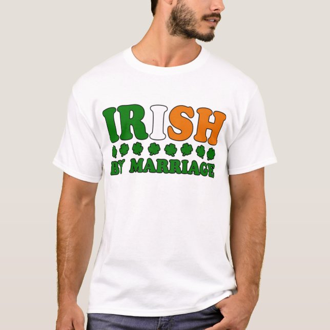 Camiseta Irlandés por la bandera de la boda (Anverso)