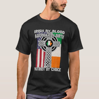 Camiseta Irlandés Por Sangre, Estadounidense Por Nacimiento