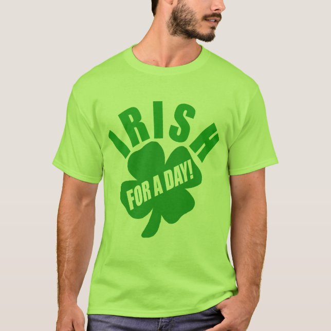 Camiseta Irlandés por un día (Anverso)