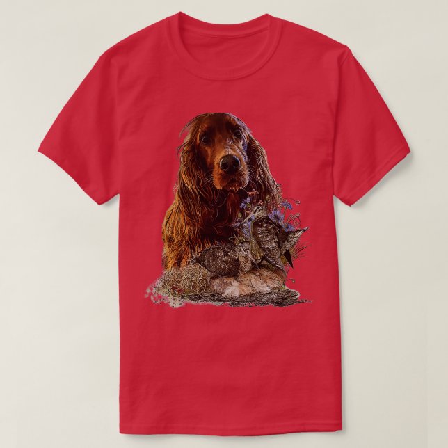 Camiseta Irlandés Setter (Diseño del anverso)
