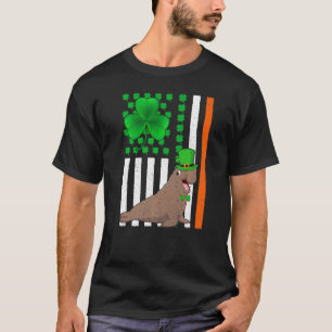 Camiseta Irlandés Shamrock American Flag Elephant Seal St P