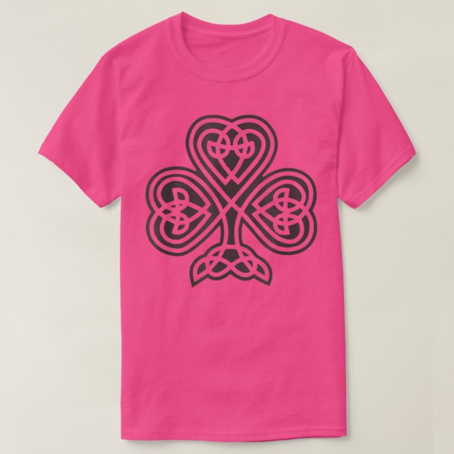 Camiseta Irlandés Shamrock Green Clover Celtic Knot St Patr (Diseño del anverso)