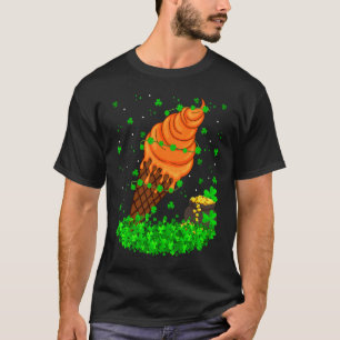 Camiseta Irlandés Shamrock Leprechaun Ice Cream St Patrick'