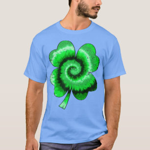 Camiseta Irlandés Shamrock Tie Dye Happy St Patricks Day Go