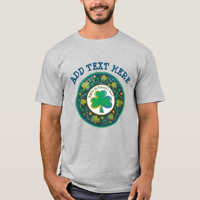 Camiseta Irlandés St Patrick Circle (Anverso)