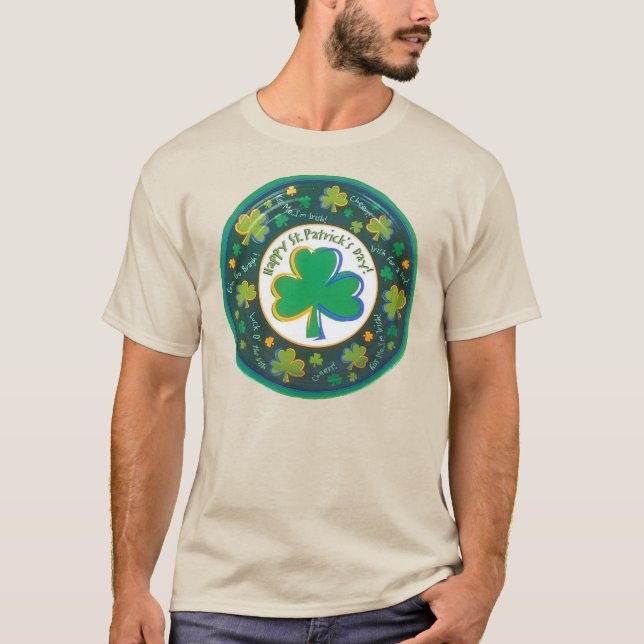 Camiseta Irlandés St Patrick Circle (Anverso)
