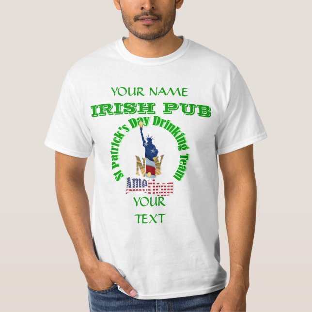Camiseta Irlandés St Patrick de Nueva York (Anverso)