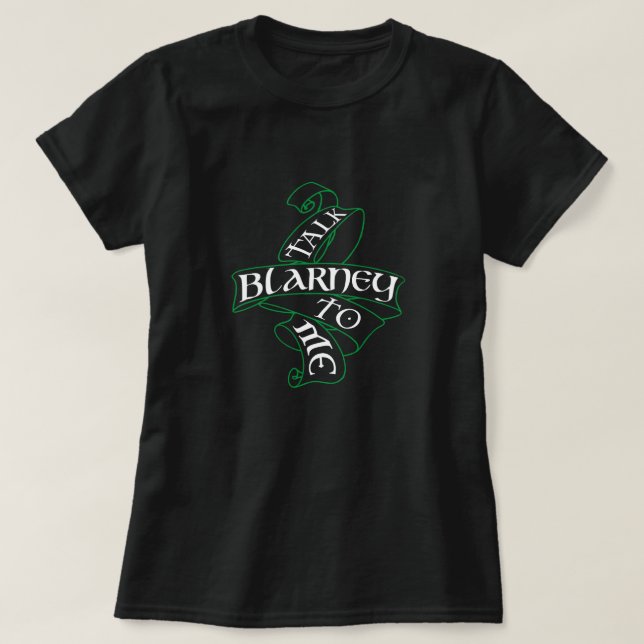 Camiseta Irlandés St. Patrick's Day Funny Humor Talk Blarne (Diseño del anverso)
