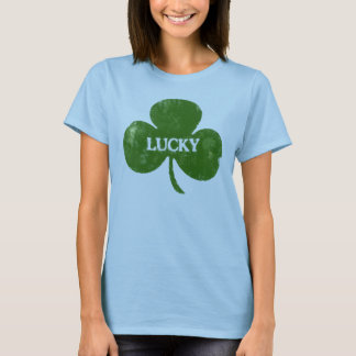 Camiseta Irlandés St. Patrick's Day Grunge Clover T-Shirt