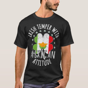 Camiseta Irlandés Temper Actitud Mexicana St Patricks Day M