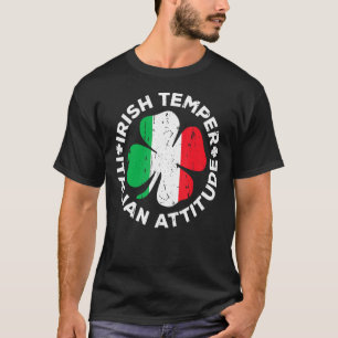 Camiseta Irlandés Temper Italiano Actitude Shirt St Patrick
