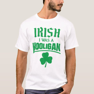 Camiseta Irlandés, yo era un Hooligan Funny St Patricks Da