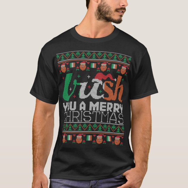 Camiseta Irlandés You A Merry Christmas Ireland Feo Navidad (Anverso)