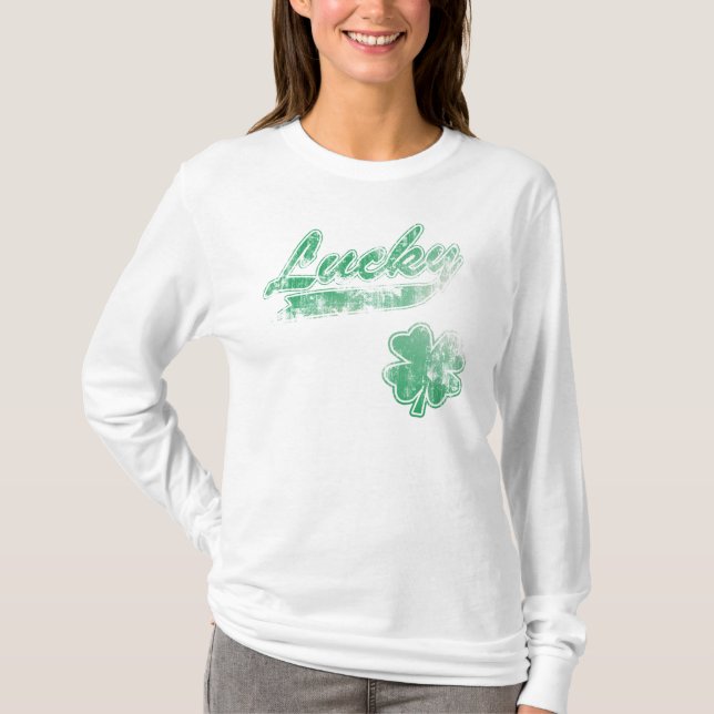 Camiseta irlandesa afortunada (Anverso)