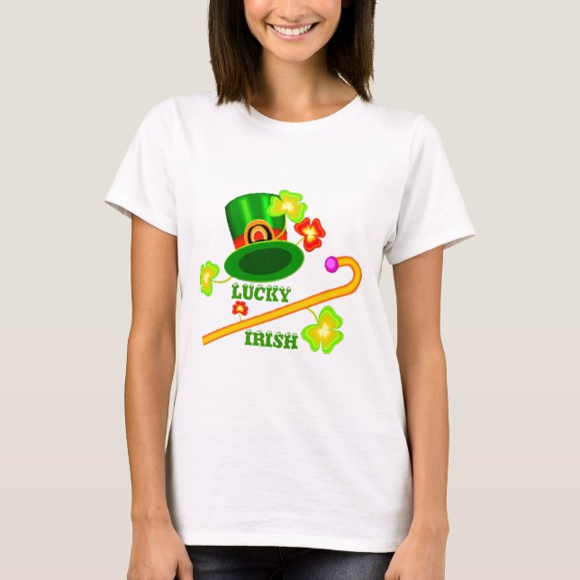 Camiseta irlandesa afortunada (Anverso)