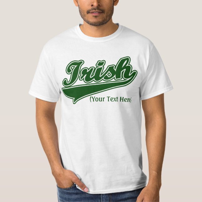 Camiseta irlandesa de encargo personalizada (Anverso)