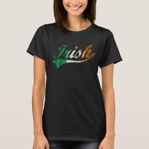 Camiseta irlandesa de Swoosh de la bandera del