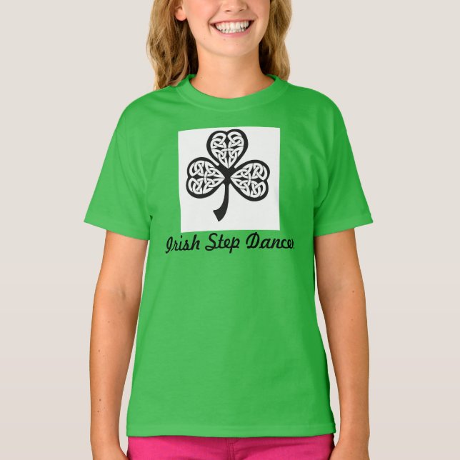 Camiseta irlandesa del bailarín del paso - (Anverso)