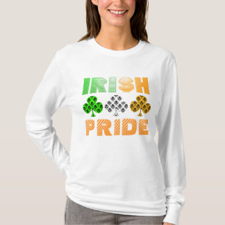 Camiseta irlandesa del damasco del orgullo del día