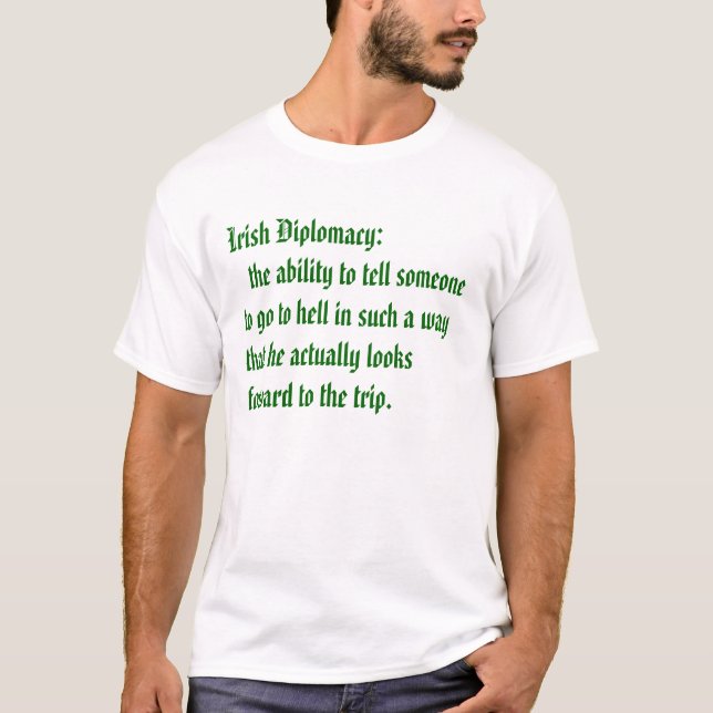 Camiseta irlandesa del diplomático (Anverso)