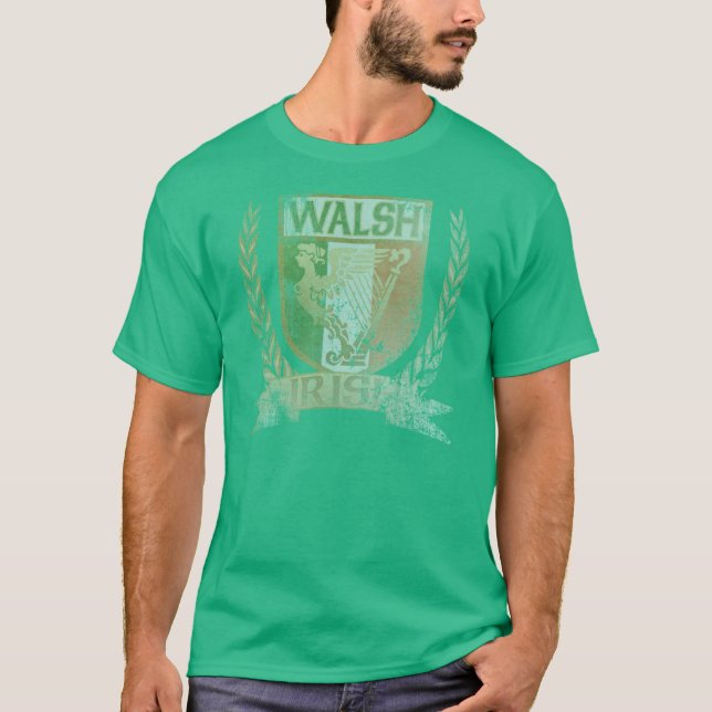 Camiseta irlandesa del escudo de Walsh (Anverso)
