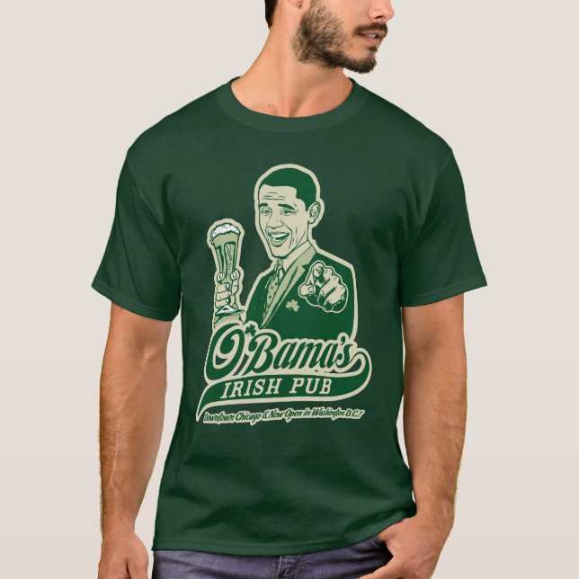 Camiseta irlandesa del Pub de Obama (Anverso)