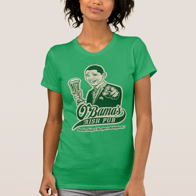 Camiseta irlandesa del Pub de Obama (Anverso)