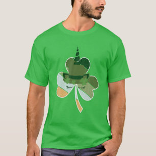 Camiseta Irlandesa divertida Unicornio enfrenta a Chicas de